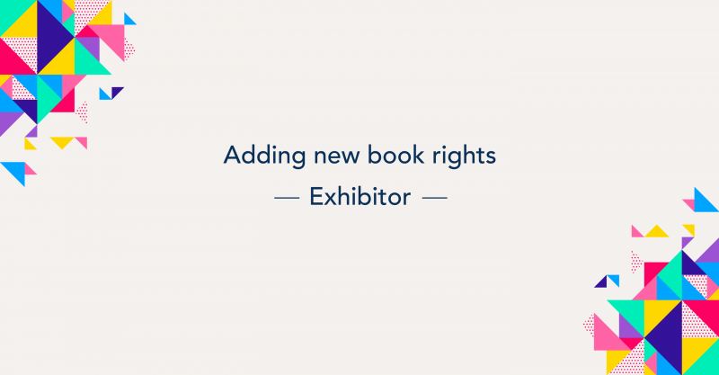 4. Adding New Book Rights